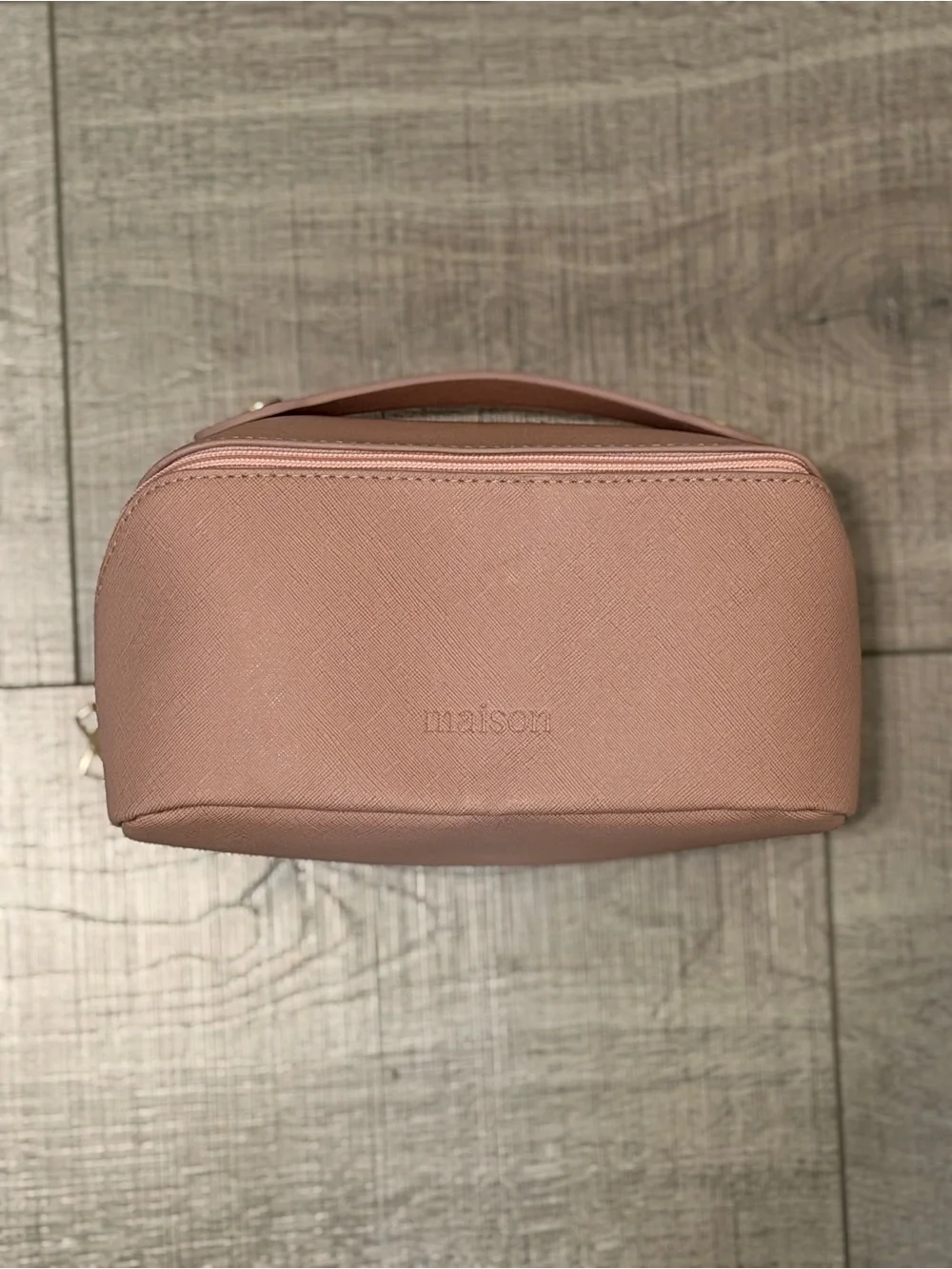 MAISON - Blush Pink Structured Travel Cosmetic / Toiletries Case